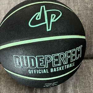 Black and Green Basketball with Official Design